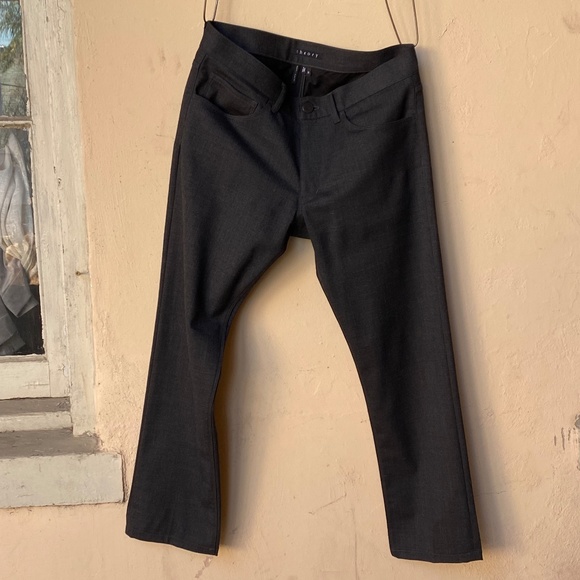 Theory Raffi / Slim Fit Motley 5-Pocket Wool-Blend Pants Size 30 - Picture 1 of 4